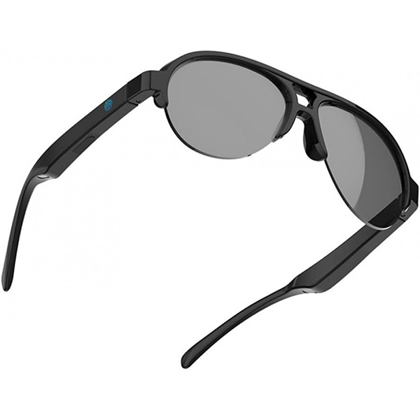 Ultra-Light Frame Bluetooth Wireless Stereo Music Audio Sunglasses KIF08 for Universal Cell Phone And Bluetooth Device - Black