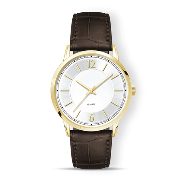 SELECT MS-6016 Series Men Watch Pair - Brown Strap