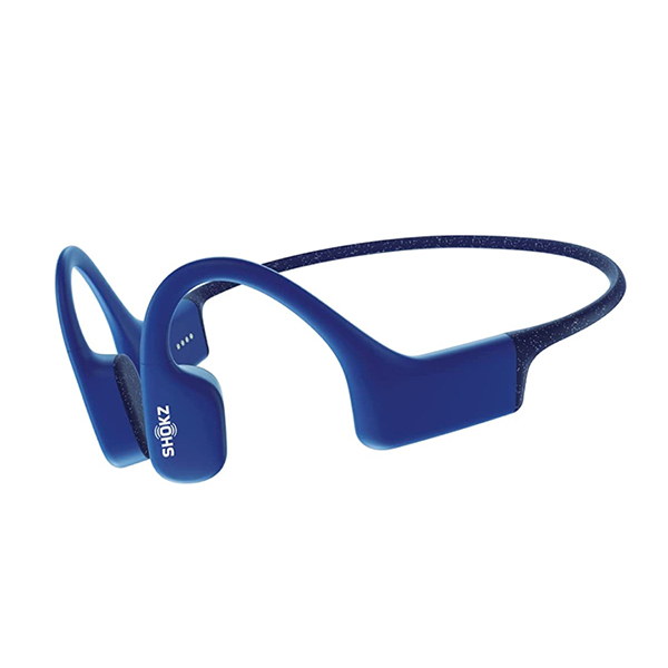 MS52852 OpenSwim Blue Bone Conduction MP3 Swimming Headphones IP68 Waterproof & Submersible 4GB Storage 8Hr Battery