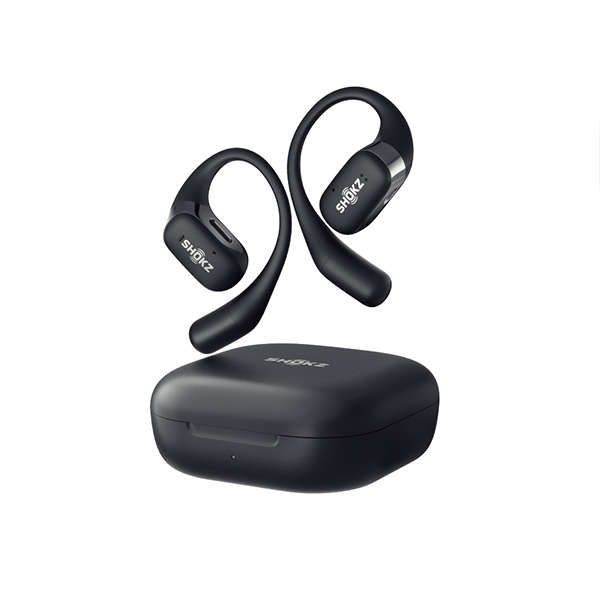 MS52887 OpenFit Black Bluetooth Headset Noise Cancelling Mic Around Ear Air Conduction - OpenBass - Water Resistant IP54