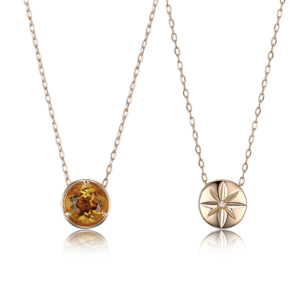 Celebration Gems November Birthstone Necklace - Yellow