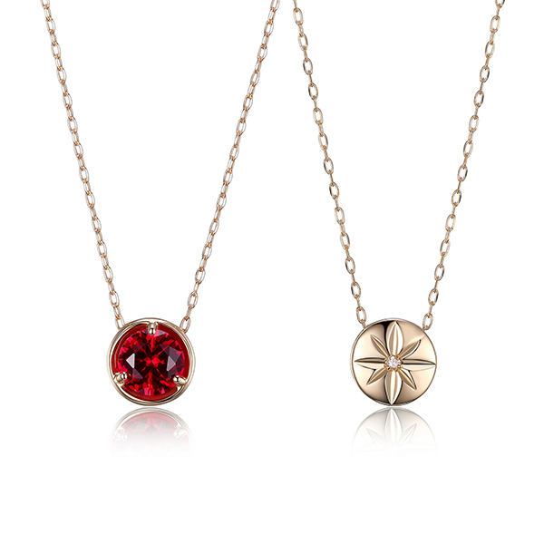 Celebration Gems July Birthstone Necklace - Red