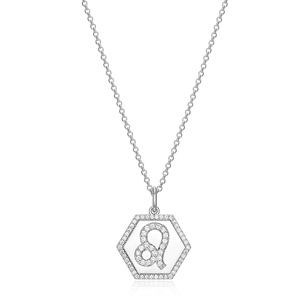 Diamondlite Zodiac collection "Leo" Necklace - Silver