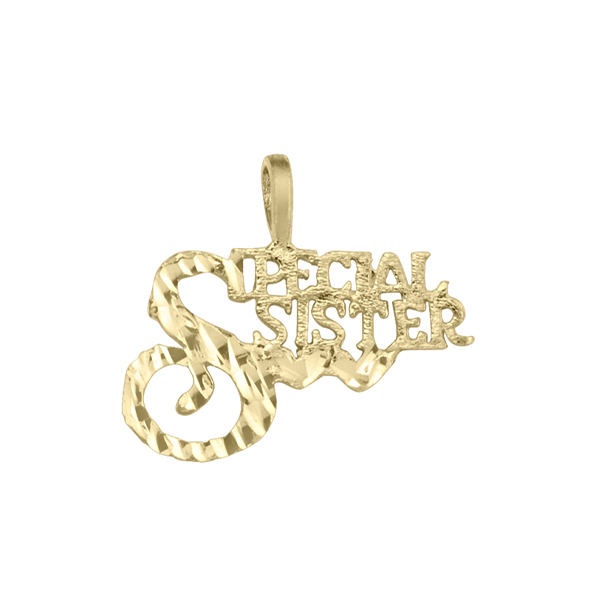 10K Gold Charm - Special Sister