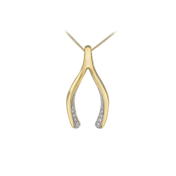 Diamond Pendant in 10K (0.005 - 0.014 CT. T.W.) - Gold