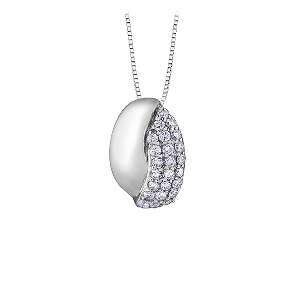 Diamond Pendant in 10K (0.3 CT. T.W.) - Silver