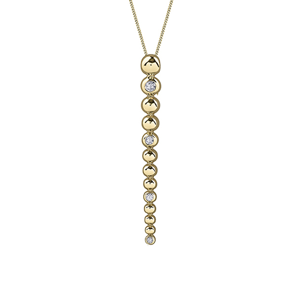 Diamond Pendant in 10K (0.01 - 0.05 CT. T.W.) - Gold