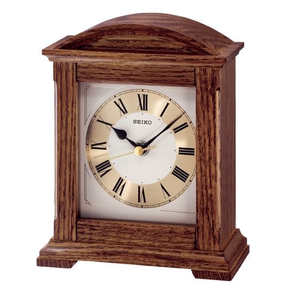 QXG123B Wooden Mantel Desk Clock