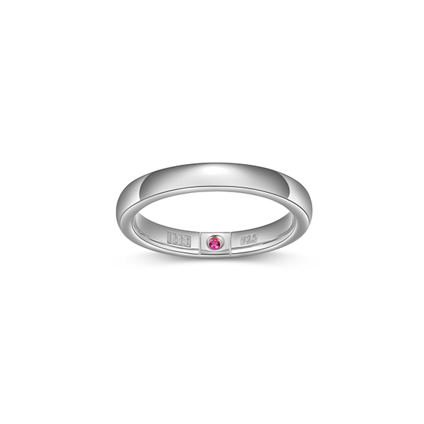 RR4LAG7-W-9 "Simpatico" 3mm Square Ring - Silver