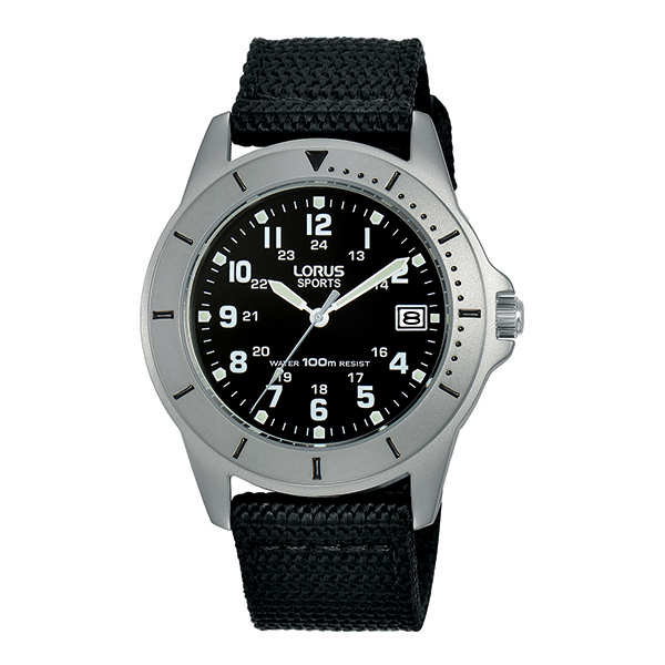 Lorus RS935DX9 Unisex Lumibrite Sports Watch - Black