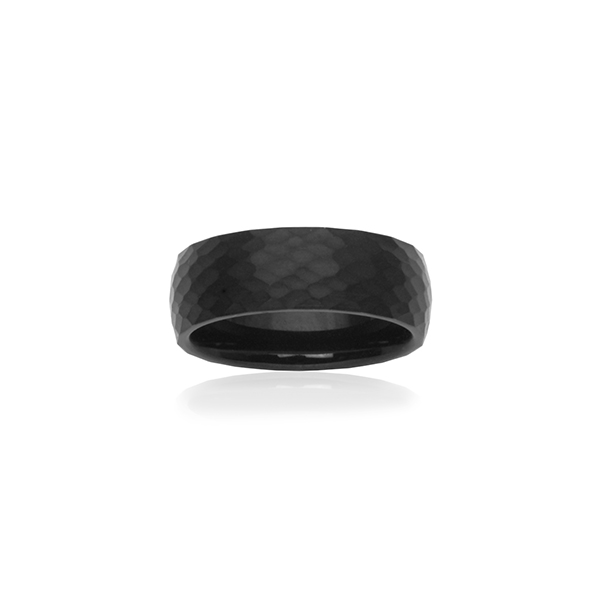CJ STEELX Faceted Ring - Black - Size 11
