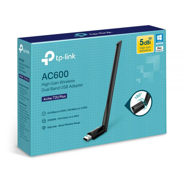 AC600 High Gain Wireless Dual Band USB Adapter