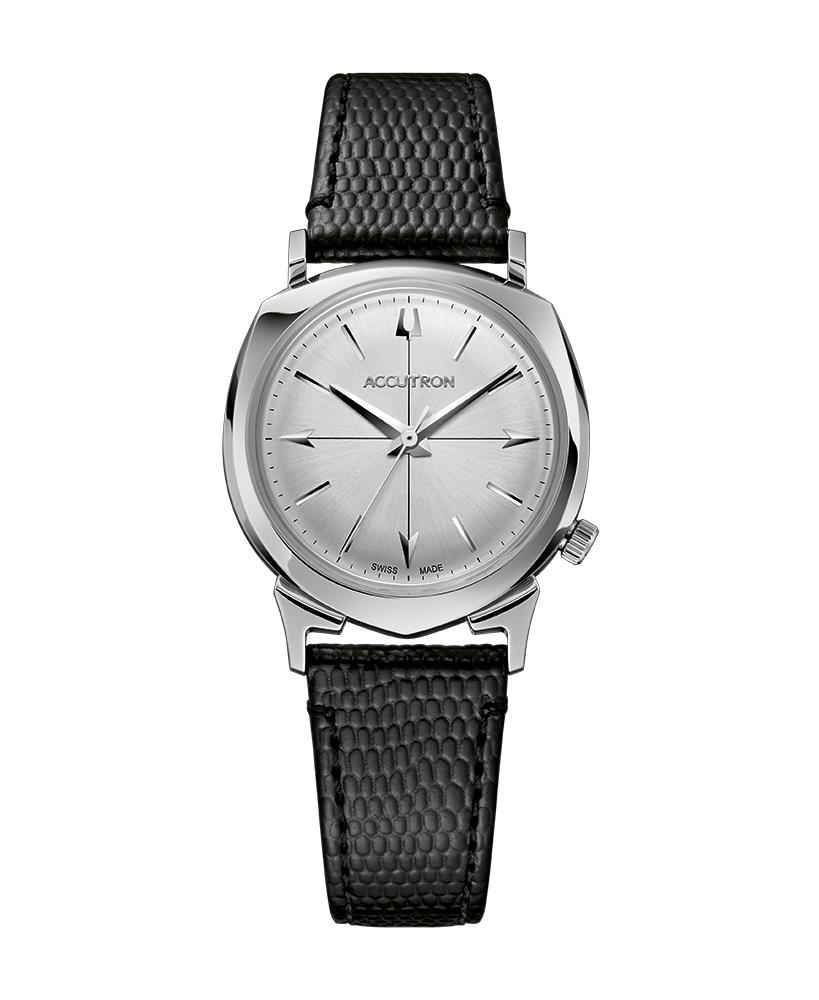 Unisex Legacy Automatic 505 Case Black Leather Strap Silver Dial
