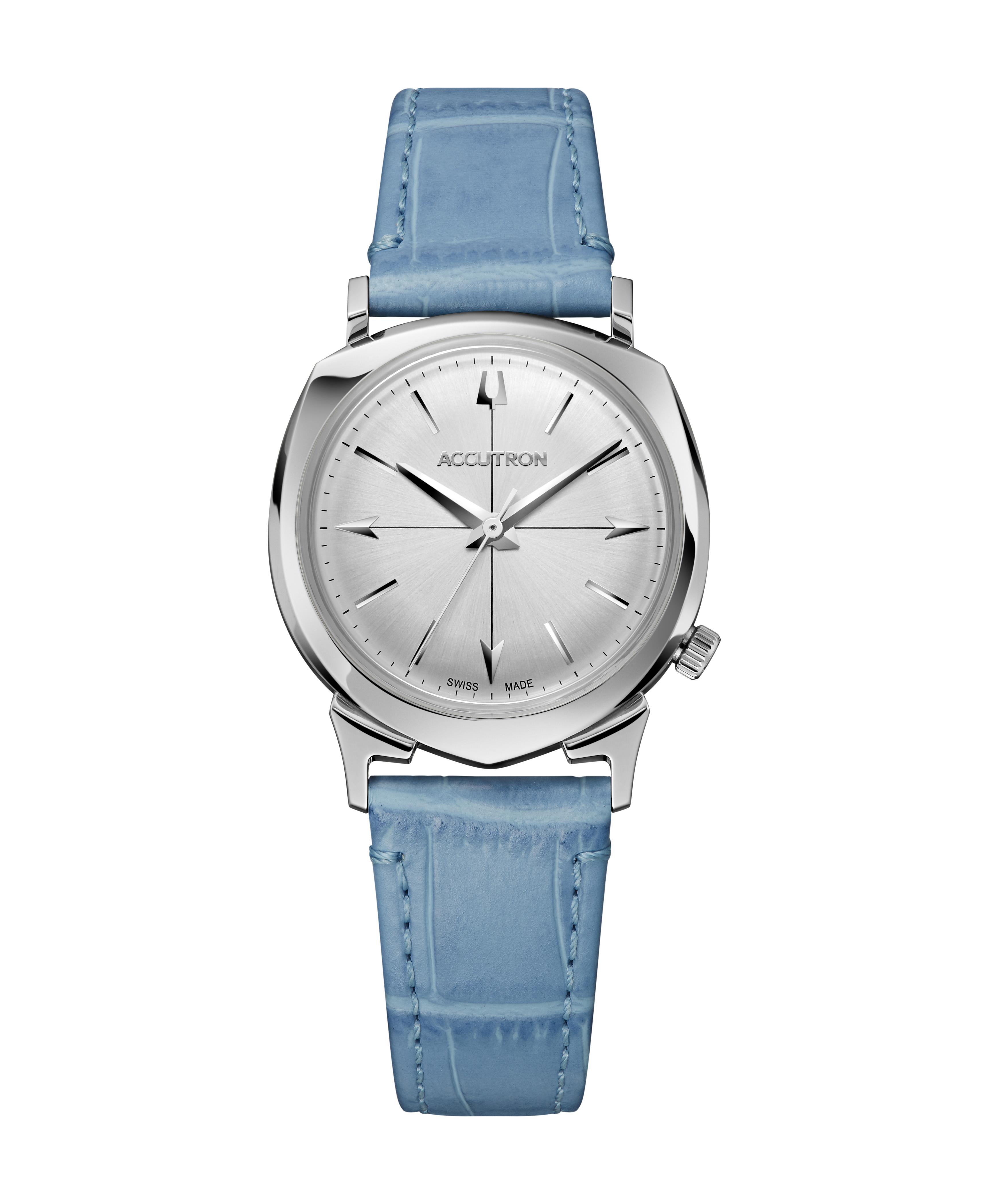 Unisex Legacy Automatic Periwinkle Leather Strap Silver Dial