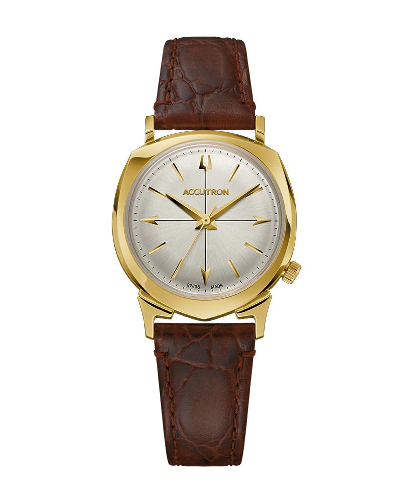 Unisex Legacy Automatic 505 Case Brown Leather Strap Silver Dial