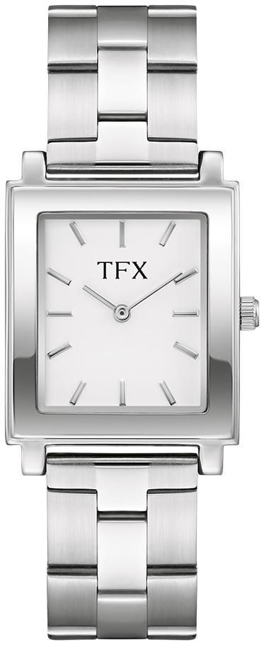 Men's Stainless Steel bracelet watch with White dial