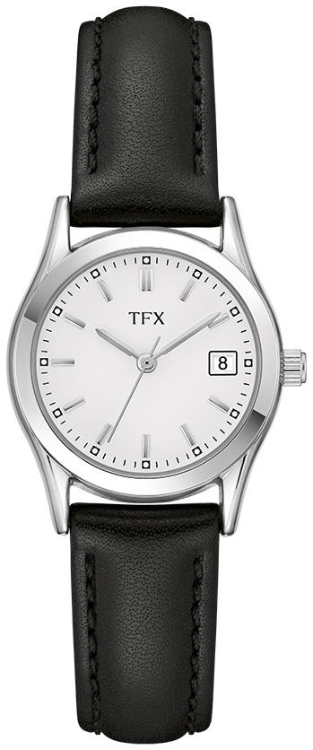 Ladies' Leather Strap bracelet watch with White dial