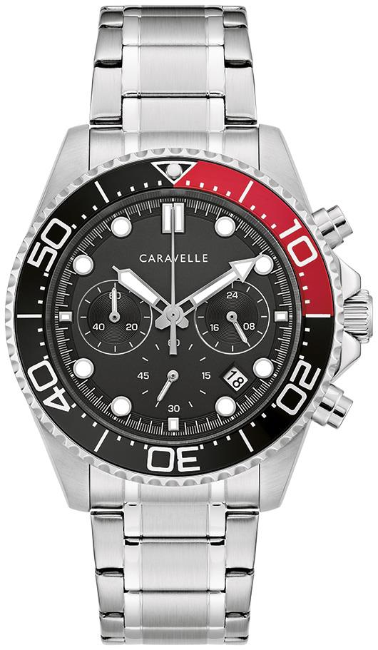 Men's Sport Aqualuxx Stainless Steel Bracelet watch, Black dial