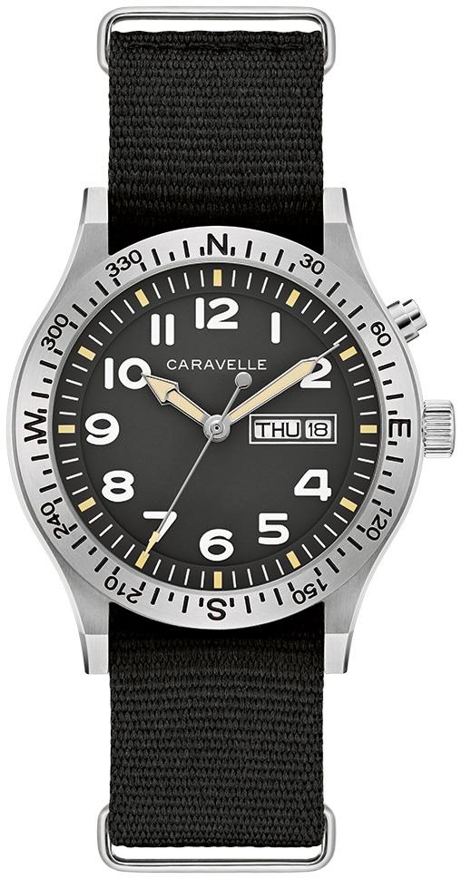 Men's Vintage Casual Stainless Steel Strap watch, Black dial