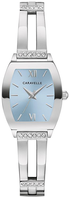 Ladies' Modern Stainless Steel Expansion watch, Light Blue dial