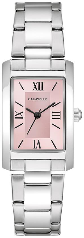 Ladies' Classic Stainless Steel Bracelet watch, Pink dial