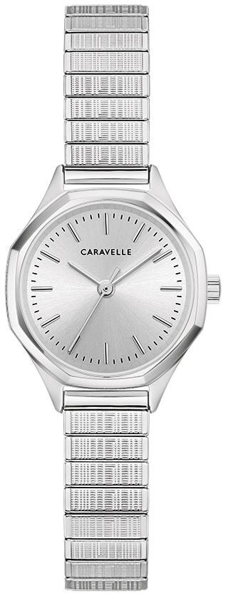 Ladies' Vintage Stainless Steel Expansion watch, Silver-White dial