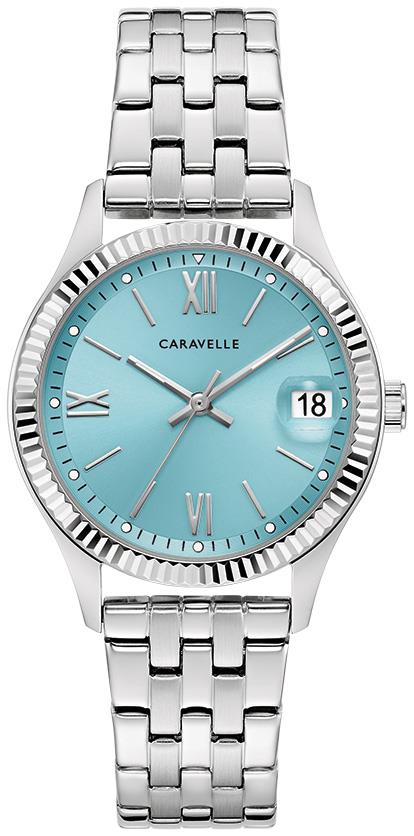 Ladies' Classic Stainless Steel Bracelet watch, Light Blue dial
