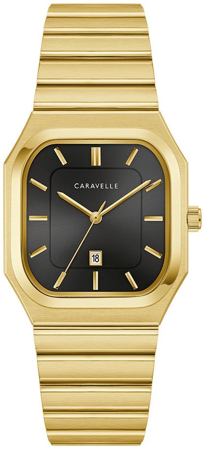 Men's Vintage Stainless Steel Bracelet watch, Black dial