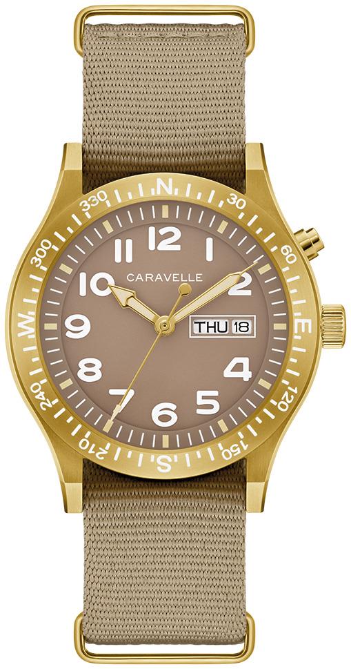 Men's Vintage Casual Stainless Steel Strap watch, Taupe dial