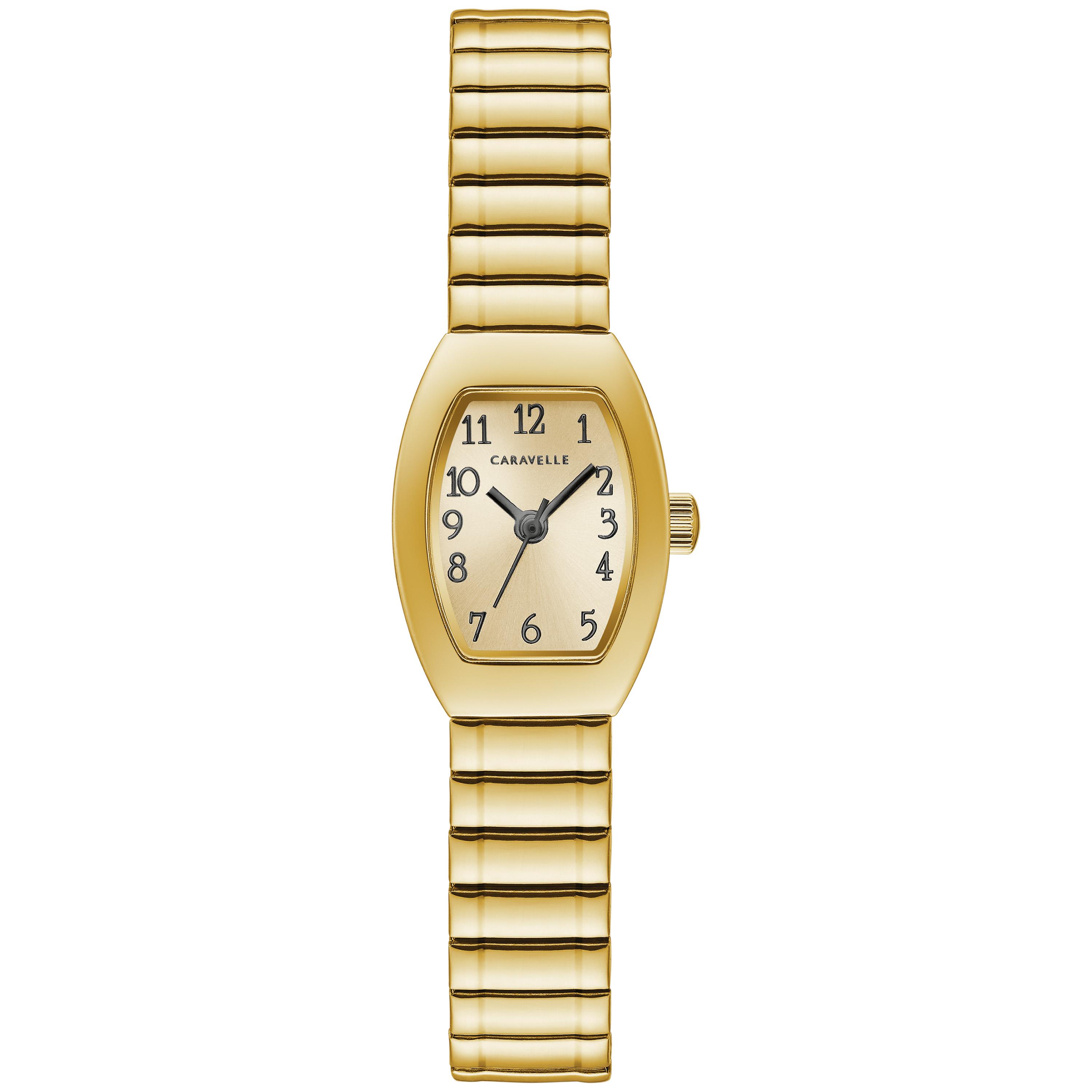 Ladies gold-tone expansion bracelet