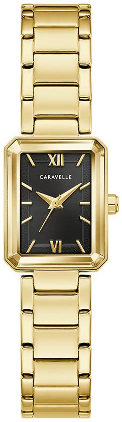 Ladies' Modern Stainless Steel Bracelet watch, Black dial