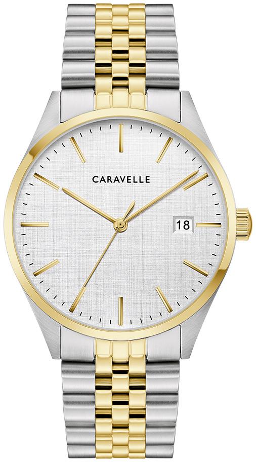 Men's Dress Stainless Steel Bracelet watch, Silver-White dial