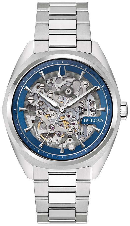 Men's Surveyor Stainless Steel Bracelet watch, Blue dial