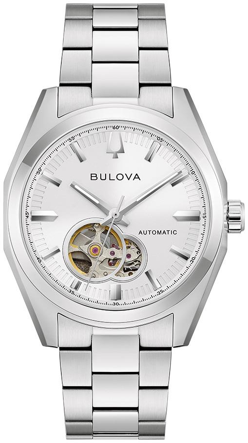 Men's Surveyor Stainless Steel Bracelet watch, White dial