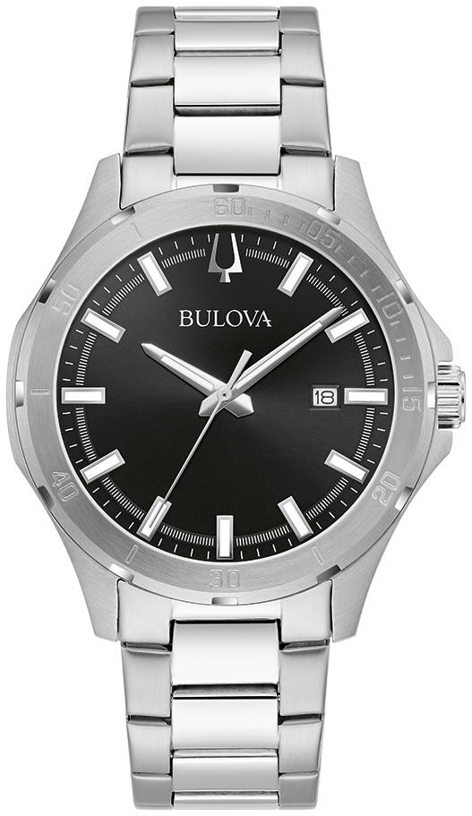 Men's Corporate Collection, Silver-tone Stainless Steel Watch, Black Dial