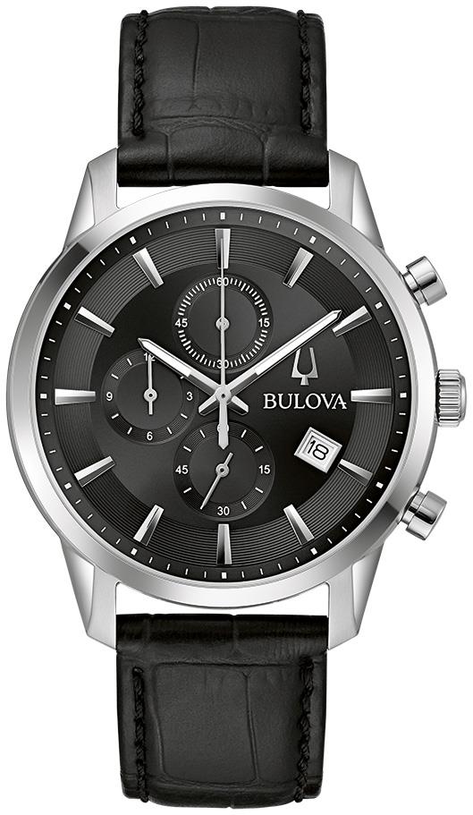 Men's Sutton Stainless Steel Strap watch, Black dial