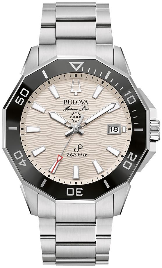 Men's Marine Star Series C Stainless Steel Bracelet watch, White dial