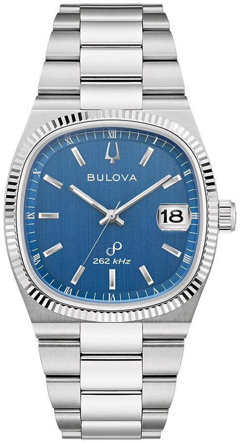 Men's Super Seville Stainless Steel Bracelet watch, Blue dial