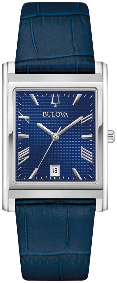 Men's Classic Leather Strap watch, Blue dial