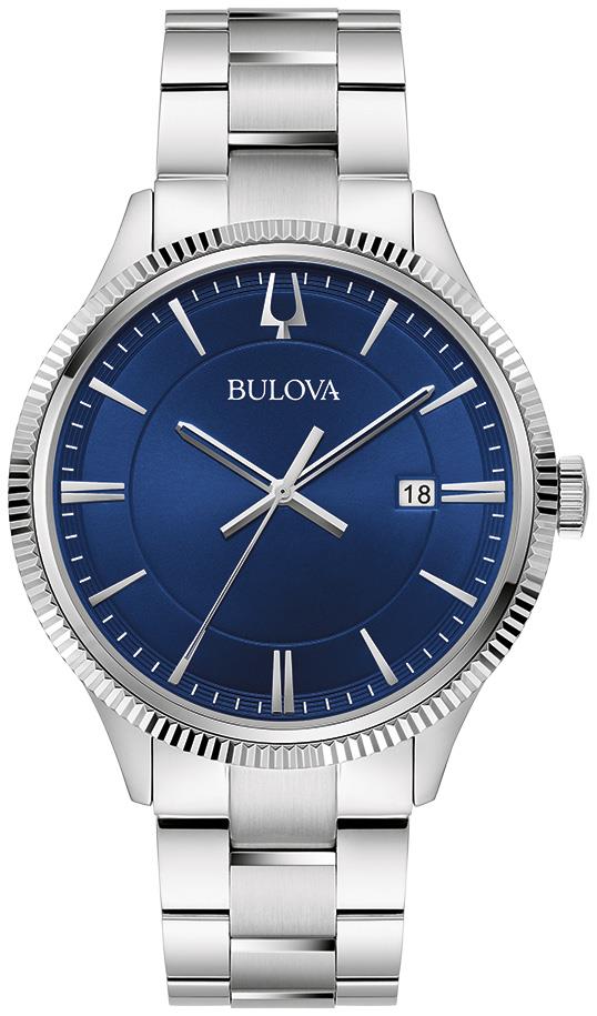 Special Value Men's Dress Stainless Steel Bracelet Watch, Blue Dial