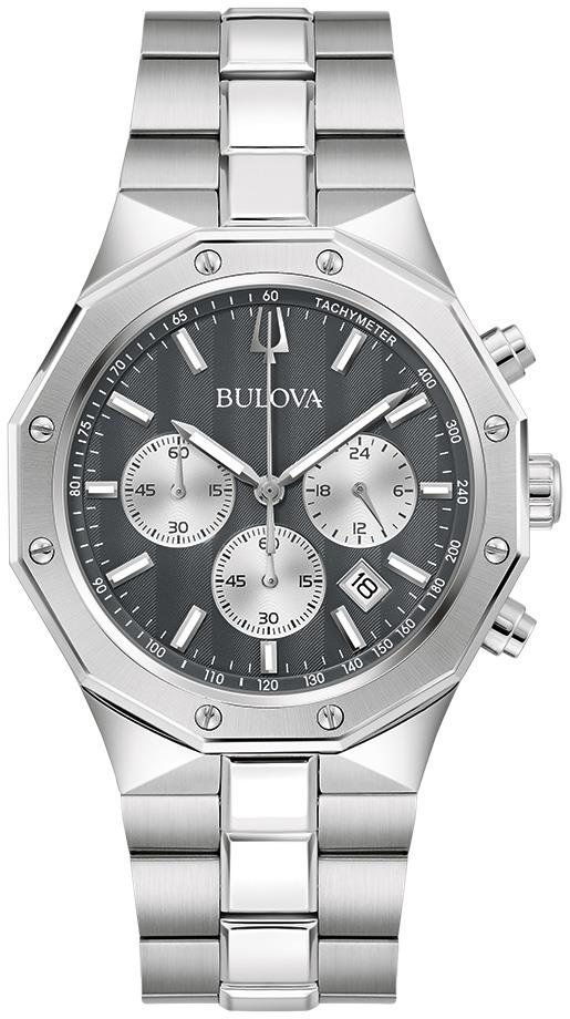 Men's Prestige Stainless Steel Bracelet watch, Gray dial
