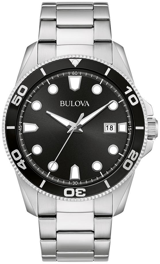Men's Corporate Collection Classic Stainless Steel Bracelet watch, Black dial