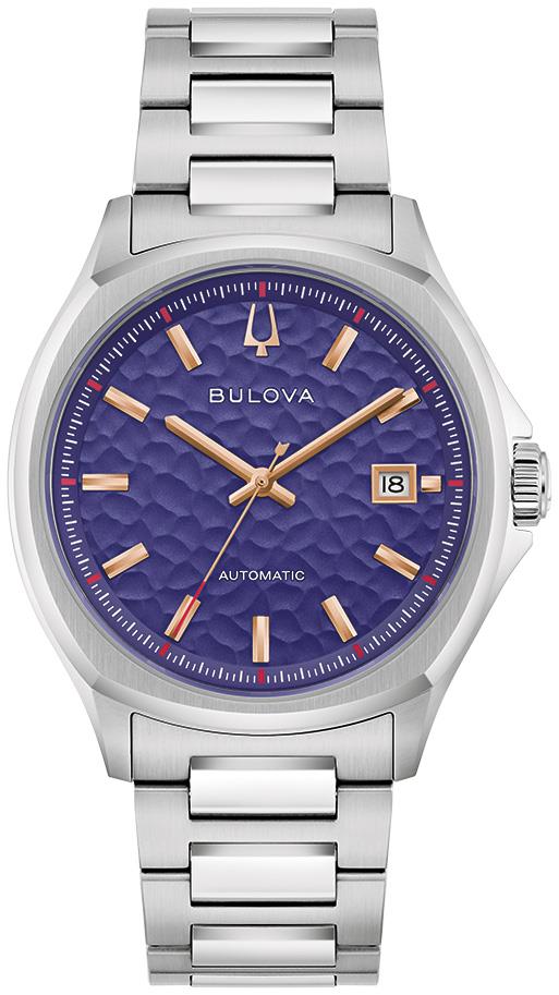 Men's Tony Bennett Stainless Steel Bracelet watch, Purple dial