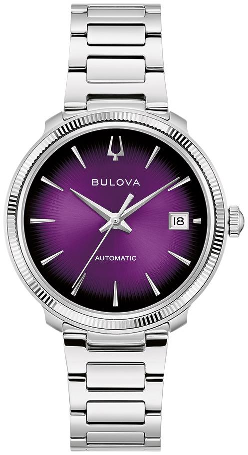 Men's Disco! by Bulova Stainless Steel Bracelet watch, Purple dial