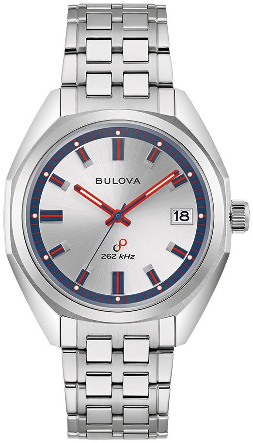 Men's Jet Star Stainless Steel Bracelet, Silver-White dial