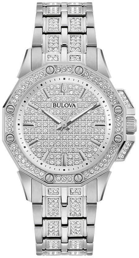 Ladies' Crystal Octava Silver-Tone Stainless Steel Bracelet Watch Silver-Tone dial