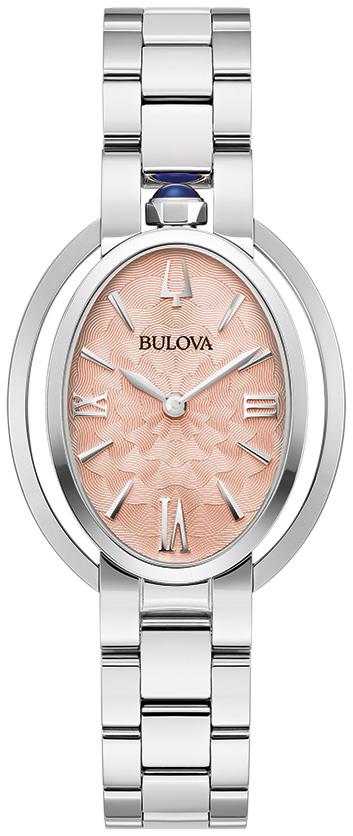 Ladies' Rubaiyat Stainless Steel Bracelet watch, Salmon dial