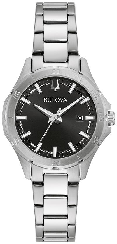 Ladies' Corporate Collection, Silver-tone Stainless Steel Watch, Black Dial