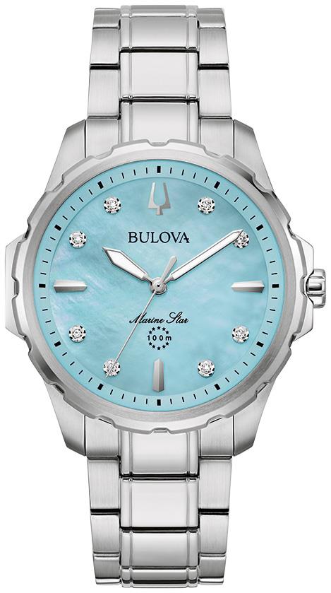 Ladies' Marine Star Series B Stainless Steel Bracelet watch, Blue MOP dial