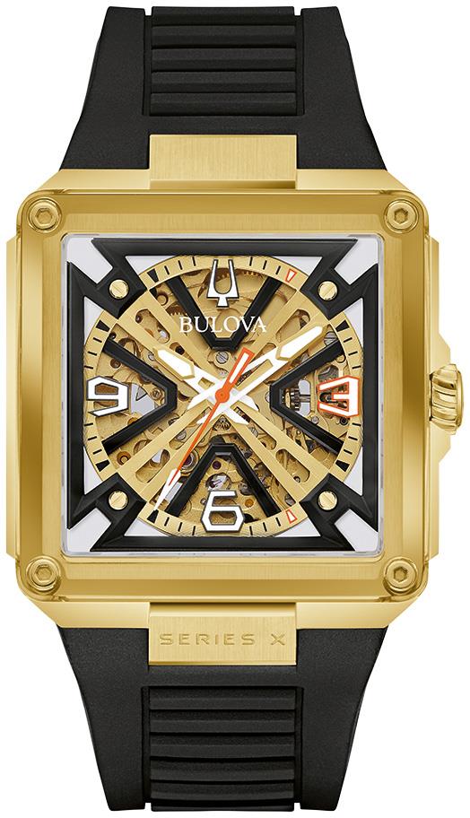 Men's Marc Anthony Series X HNBR Rubber watch, Gold-Tone dial